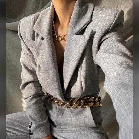 SOLD NWT House of CB Brisa Suit Jacket Bodysuit - Picture 1 of 9